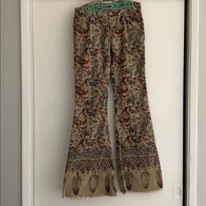 Free People New Delhi Border corduroy flare pants